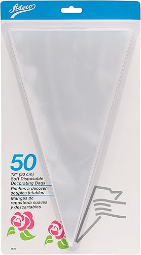 Ateco Bolsas de decoraciĂłn desechables suaves, 12.0in, paquete de 50, fabricadas en Estados Unidos Ateco Bolsas de decoraciĂłn desechables suaves, 12.0in, paquete de 50, fabricadas en Estados Unidos