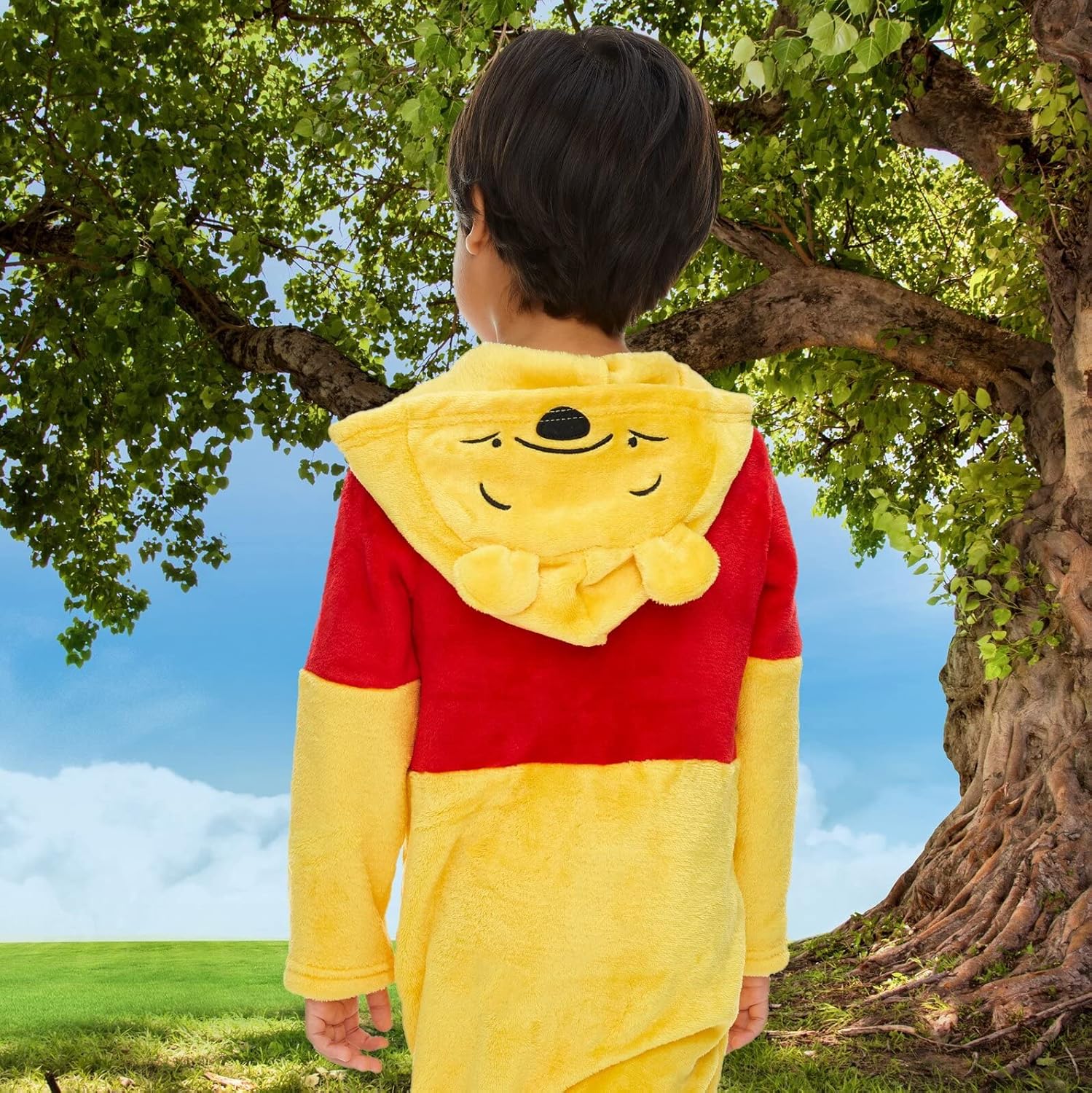 Vista 9 de Disney - mameluco de Winnie The Pooh, para niños, con gorro.