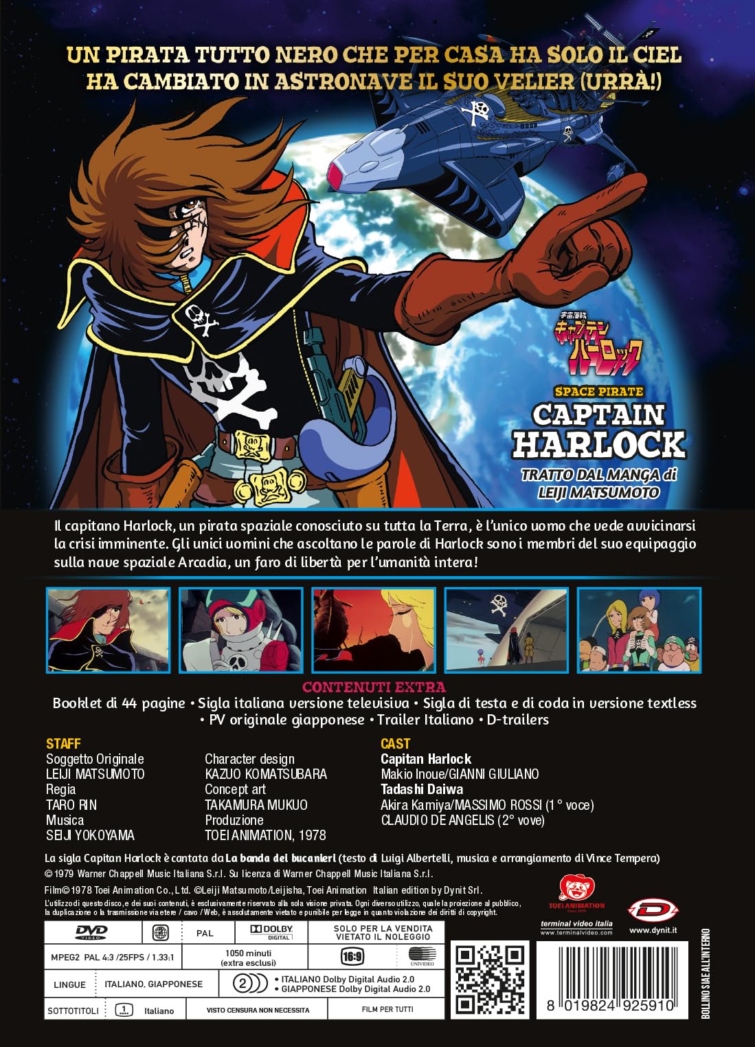 Space Pirate Captain Harlock - The Complete Series (Eps. (Eps. 01-42) (6 Dvd)