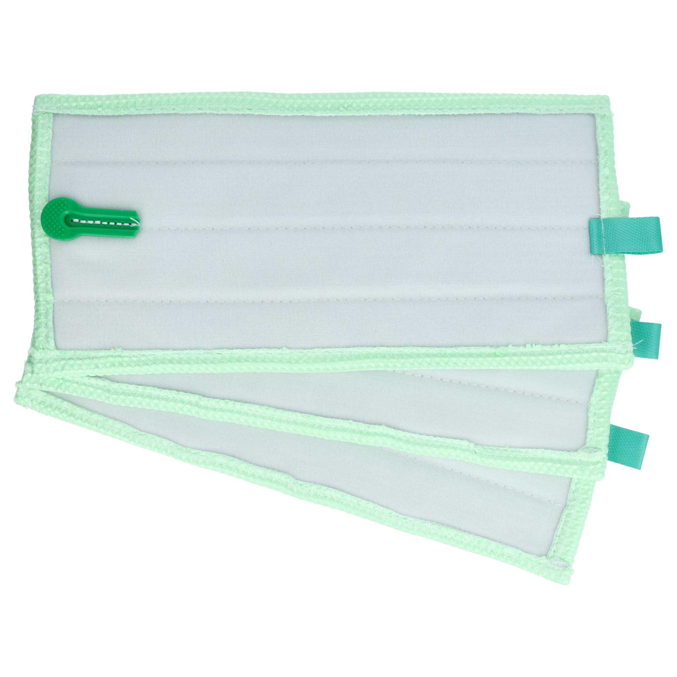 vhbw 6x panno compatibile con Vorwerk SP600, SP7, SPB100 lavapavimenti - panno morbido per pavimenti 32,5 x 16cm