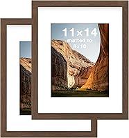 Vista 85 de FrameWorks Marcos de fotos clásicos de madera de 12 x 12 a 8 x 8 pulgadas con vidrio templado, roble natural, paquete de 2