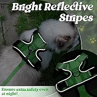 Vista 188 de rabbitgoo Arnés y correa para caminar, a prueba de escapes, chaleco suave y ajustable para gatos, fácil de controlar, transpirable, tiras