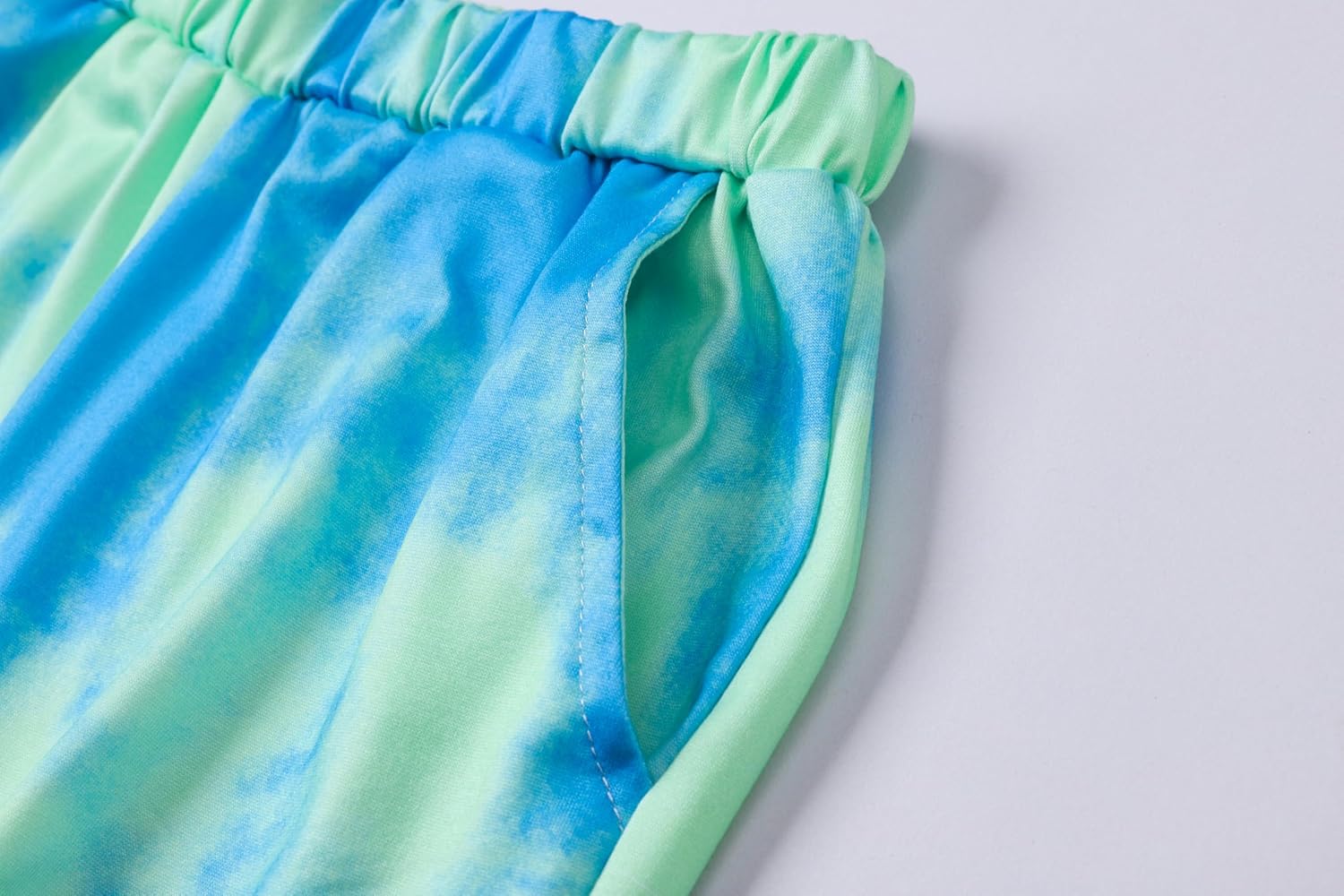 Kids Boys Summer Clothes 2 Piece Short Sleeve Tie Dye T-Shirt & Casual Shorts Set Teen Boys Summer Outfits Set6-12Y - Image 9