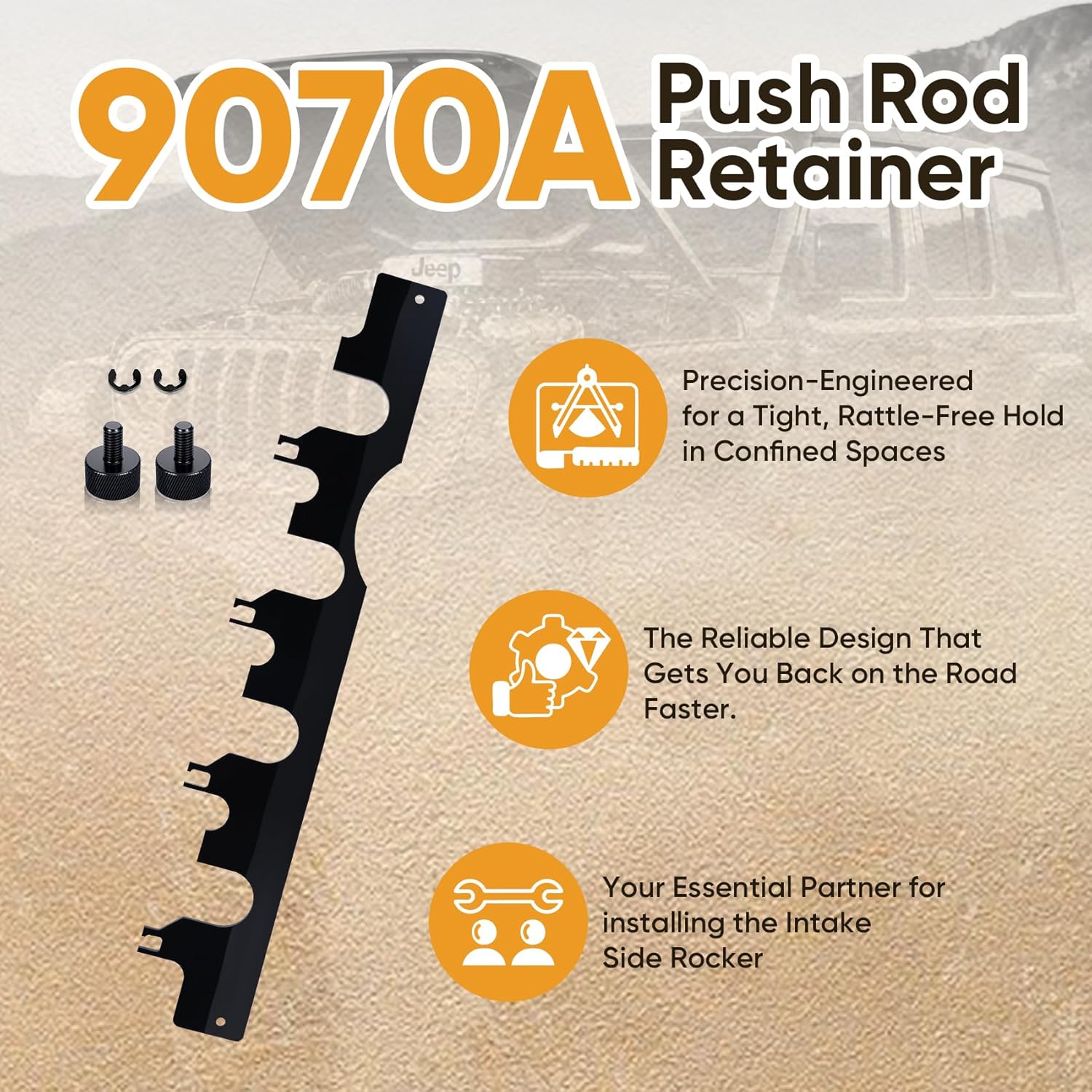Upgraded 9070A Push Rod Retainer 20.35" Extended Reach for Installing Intake Side Rocker Shaft Assembly in Vehicles Fits for Chrysler/Dodge/Jeep with the 5.7 Liter Hemi Engines Models