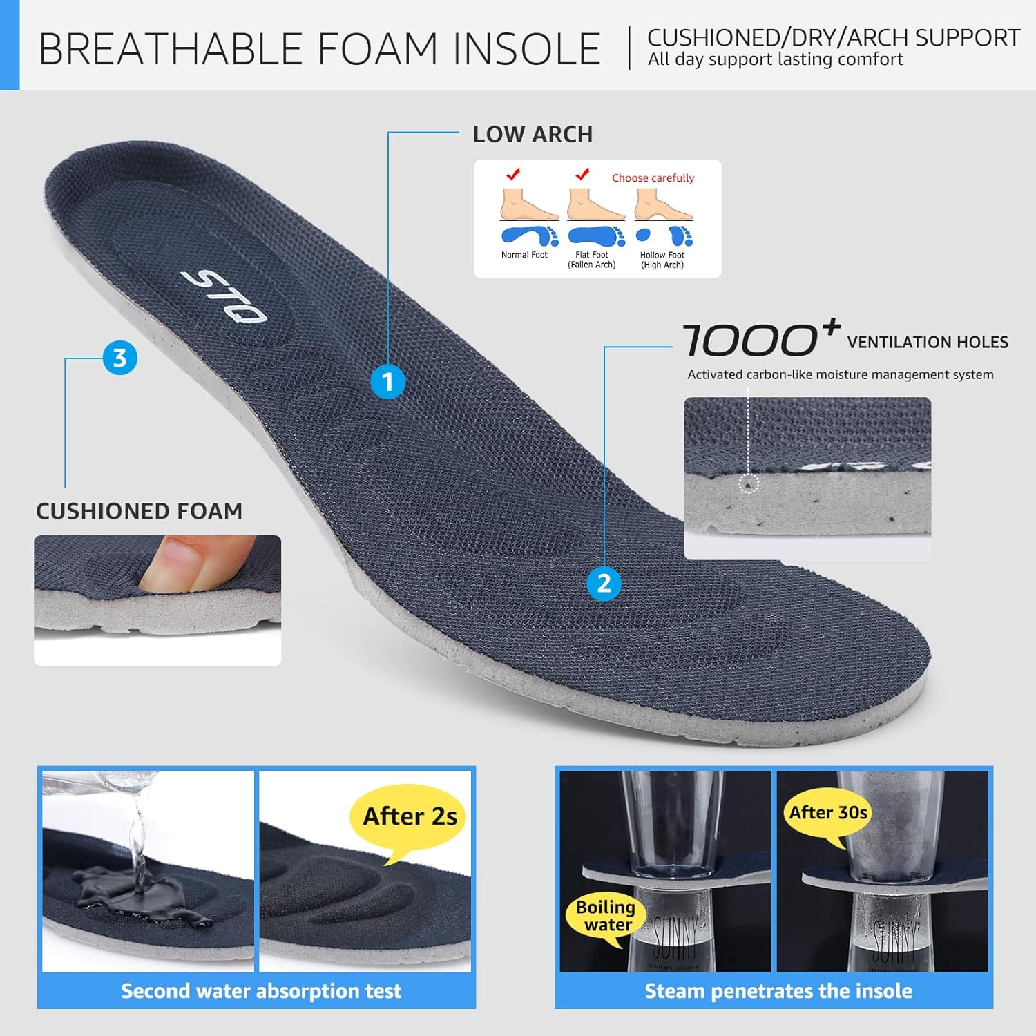 STQ Slip on Walking Shoes Womens Comfortable Tennis Breathable Athletic Gym Workout Slip on Sneakers for Plantar Fasciitis