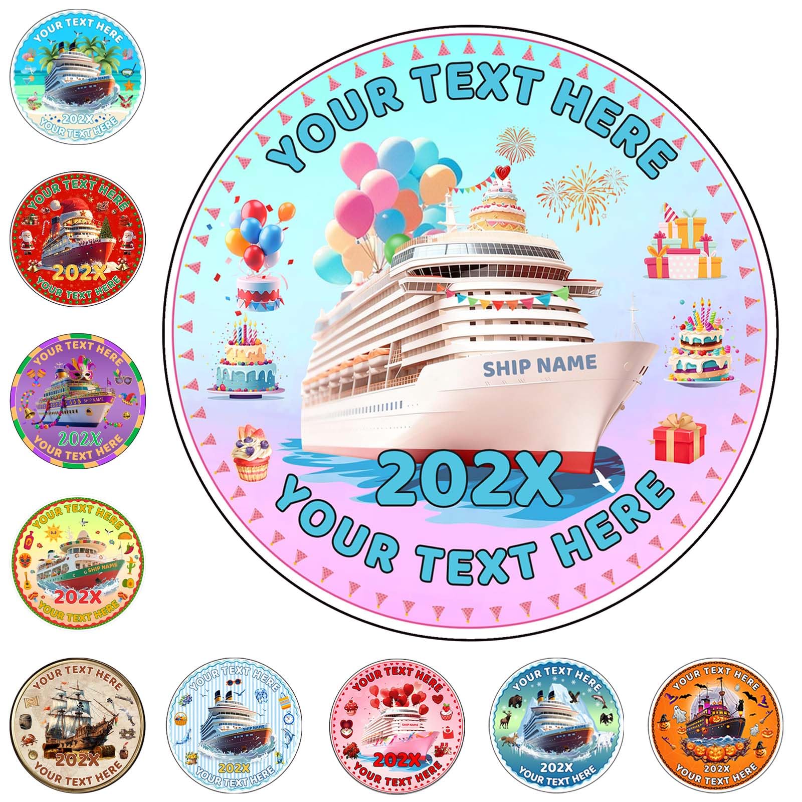 Custom Birthday Cruise Door Magnets Cruise Essentials Personalised Name Year Cruise Door Decorations Magnetic Customised Ship Door Magnets Decorations