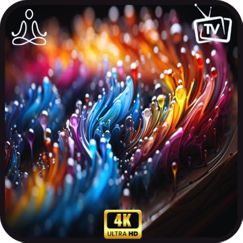 Fond d'écran TV 4K à mouvement liquide et artistique satisfaisant