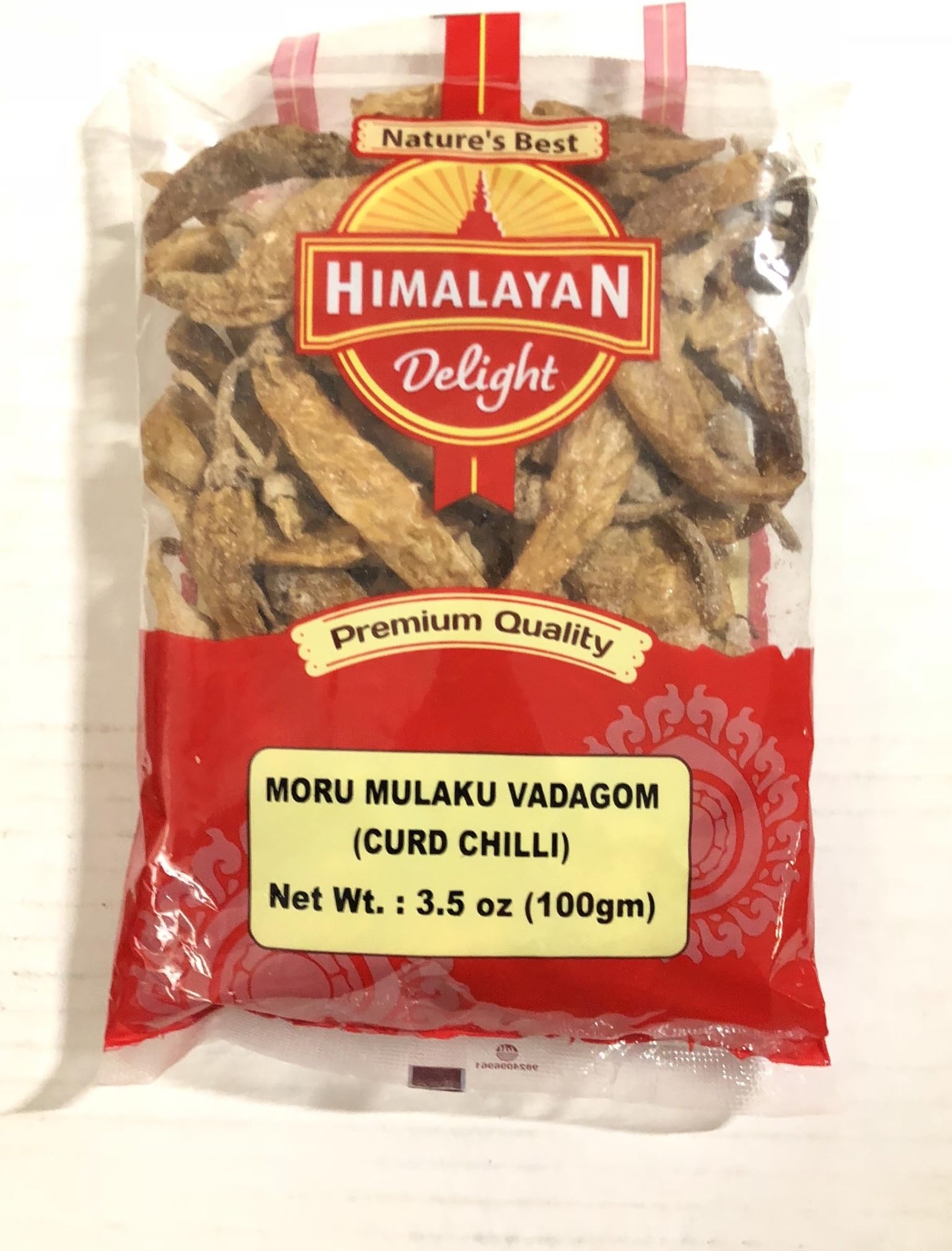 Premium Quality Moru Mulaku Vadagom (Curd Chilli) - 3.5 Oz./100g.