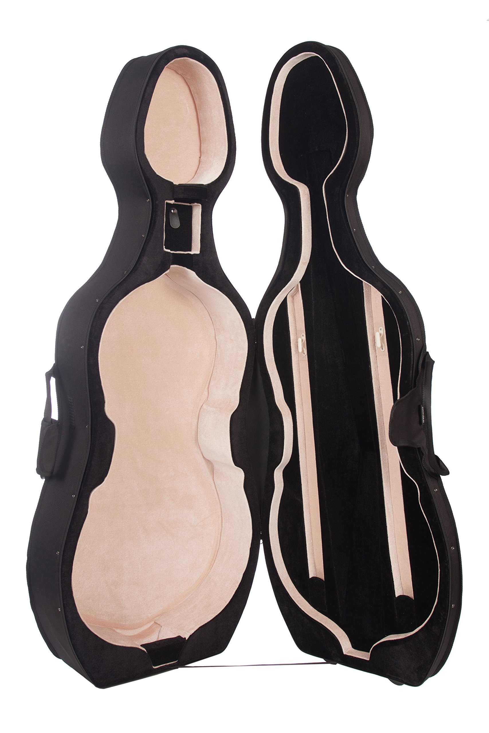 Futerał piankowy na wiolonczelę 3/4 Classic Czarny, Czarno-Beżowy M-case