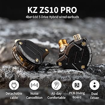 Amazon.com: Gaming Earbuds Headphone, KZ ZS10 Pro Gaming for