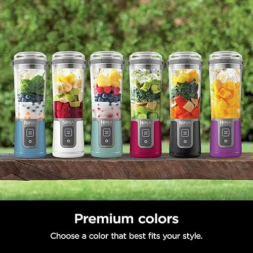 Miniatura 11 de Ninja Blast - Licuadora portátil personal de 16 onzas con tapa a prueba de fugas y boquilla fácil de beber, perfecta para batidos, inalámbrica,