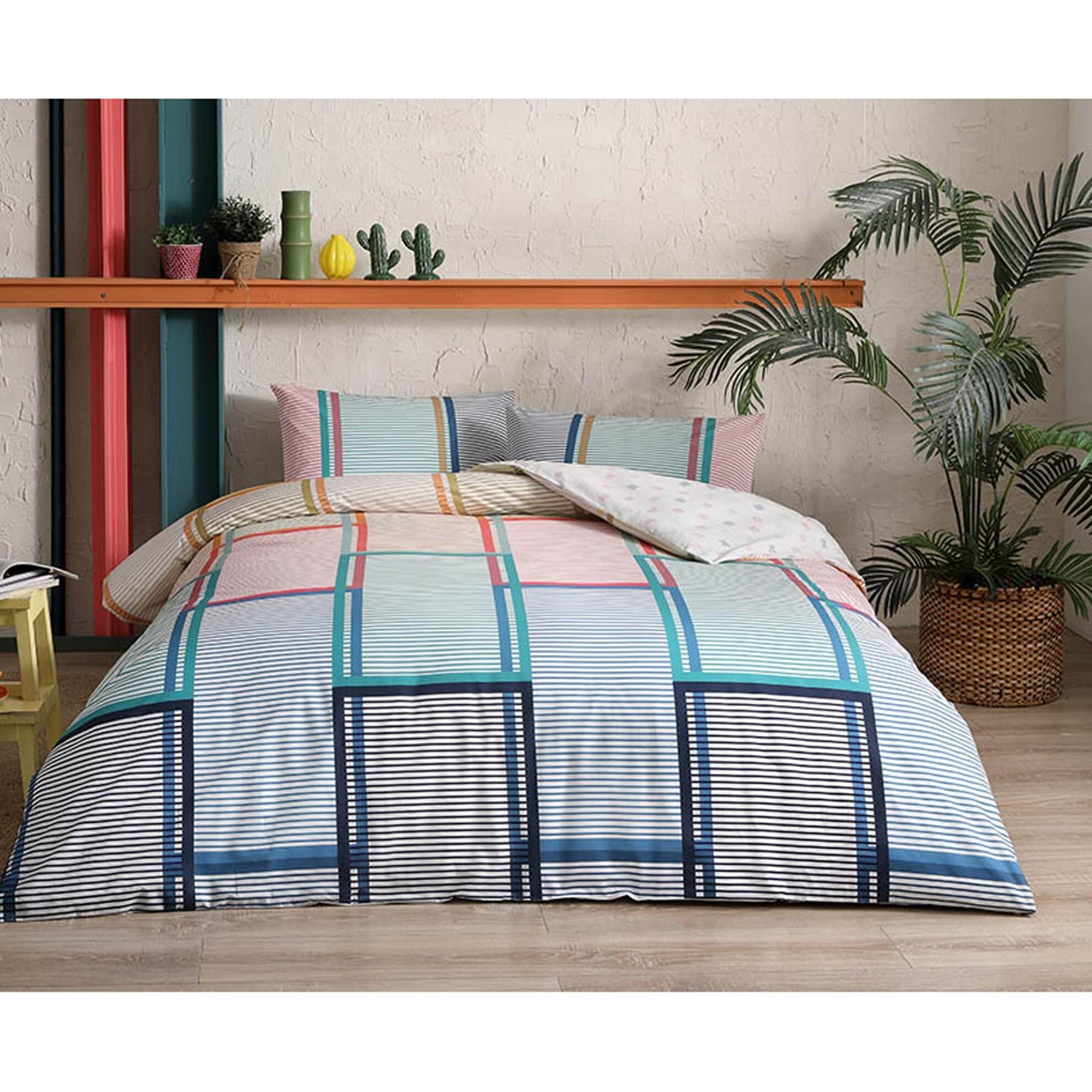 ZorluTAC RANFORCE SANTANA RED DOUBLE BEDDING SET