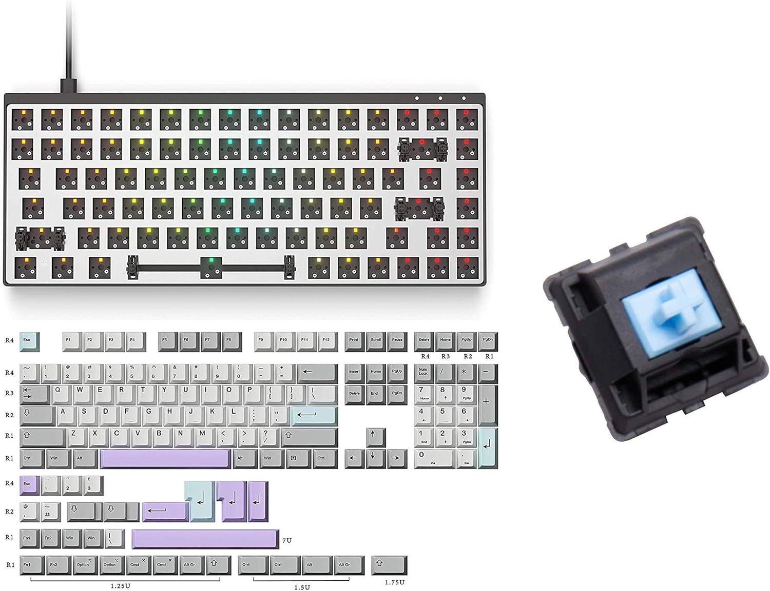 HK Gaming Galaxy 75 Modular Mechanical Keyboard 75