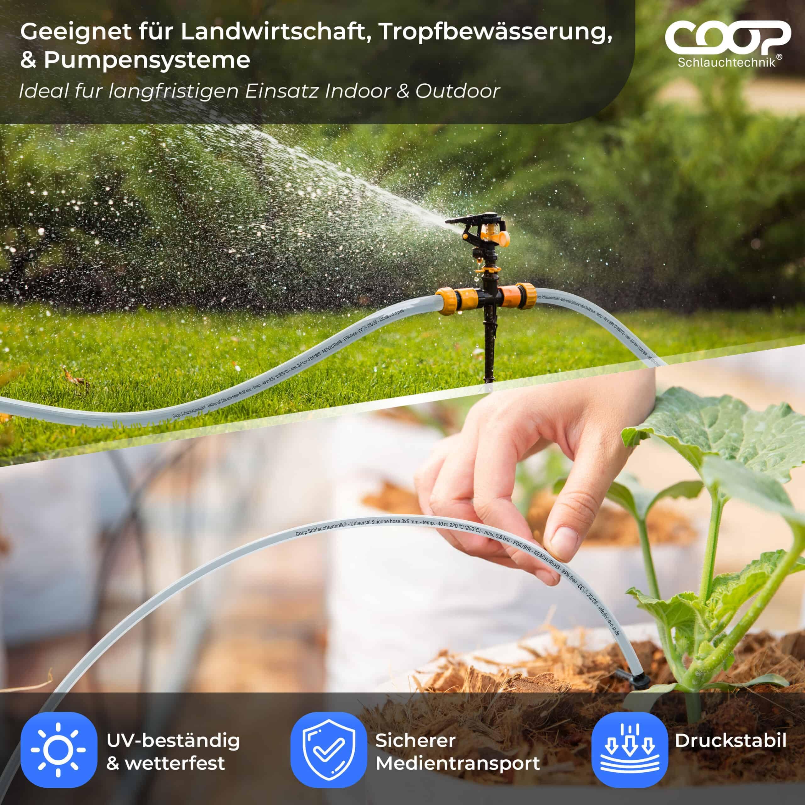 Silikonschlauch 12mm Innen-Ø | 10 Meter | hohe Qualität | lebensmittelecht | geschmacksneutral |-40 bis 220 °C | ideal für Lebensmittel, Haushalt, Aquaristik, Labor, Industrie