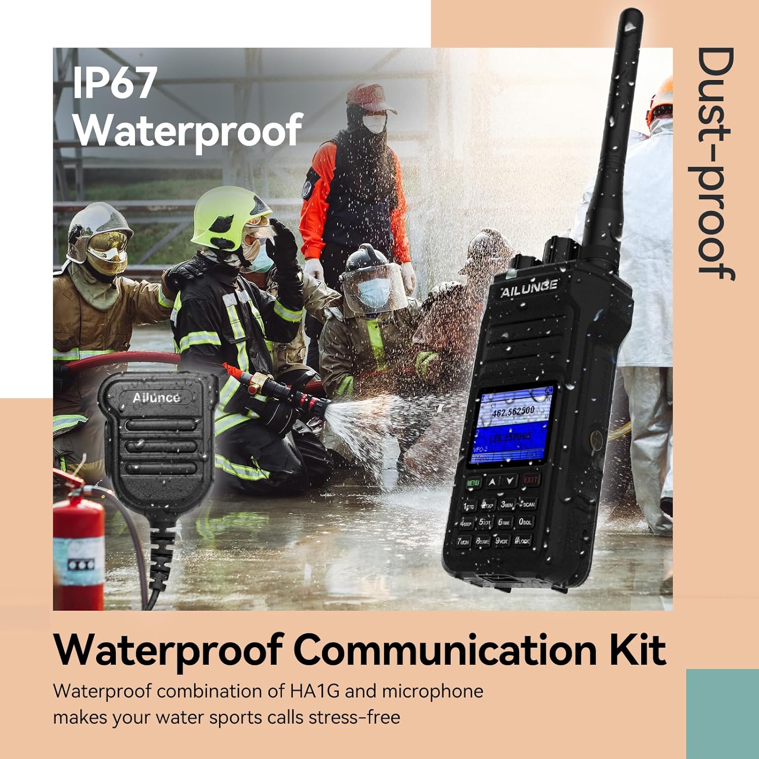 Retevis Ailunce HA1G GMRS Radio IP67 waterproof