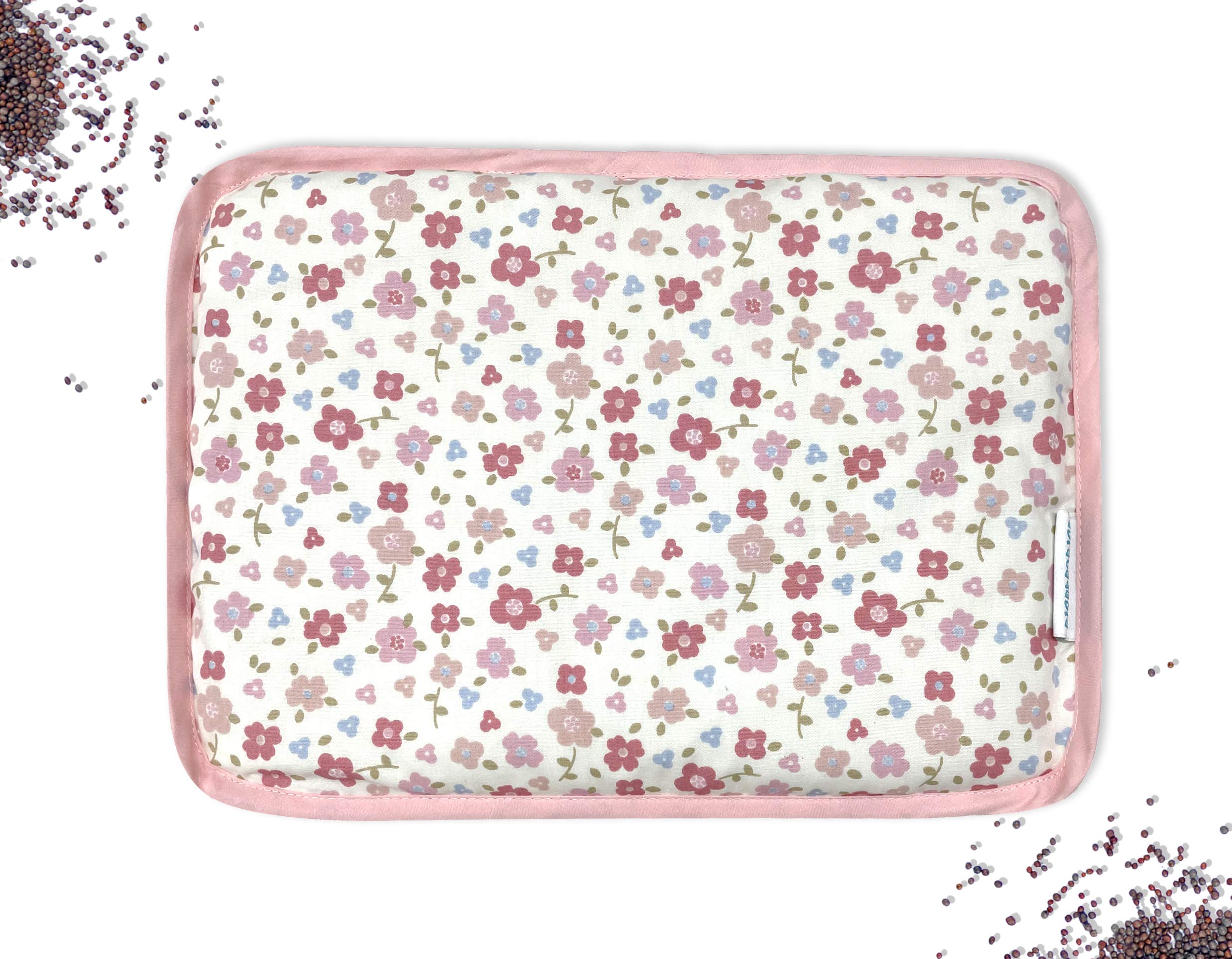 abracadabra Cotton Head Shaping Mustard Seed Rai Pillow with Lavender Essential Oil for Preventing Flat Head Syndrome, 0+ Years (30 Cm X 22 Cm, 650 Grams) - Vintage Floral (B08YX1C3MC) Amazon Price History, Amazon Price Tracker