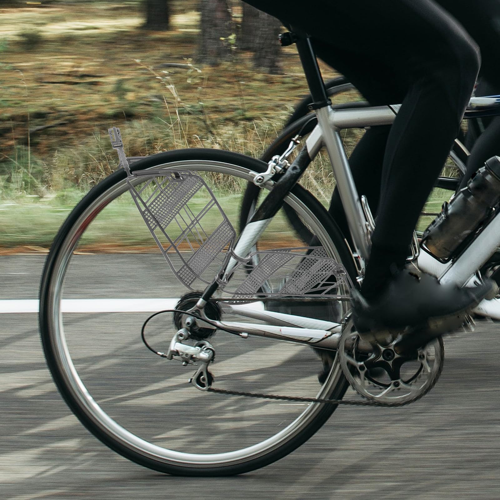 Fahrrad Silber Hinterradabdeckung Schutzgitter für Rad, Verkleidung