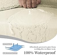 Vista 365 de Fundas 100% impermeables para sofá reclinable seccional, fundas para sofá reclinable en forma de L, funda para sofá seccional de esquina