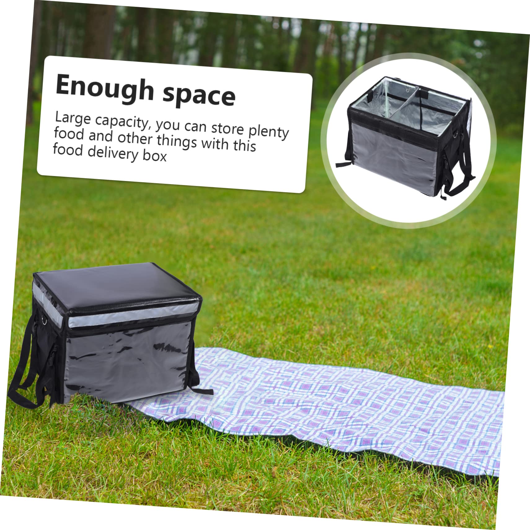 MAGICLULU Caja Térmica para Comida 48l Gran Abertura y Aislamiento Duradero para Eventos al Aire Libre y Barbacoa