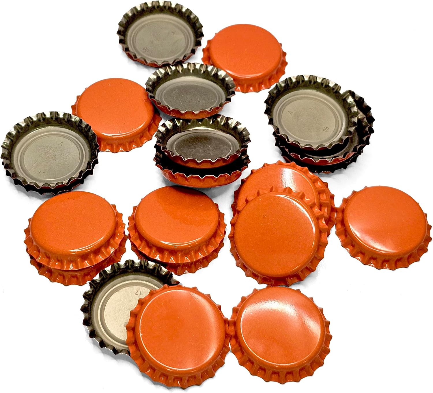 Crown Caps With Oxy-Liner-576 Caps (Orange)