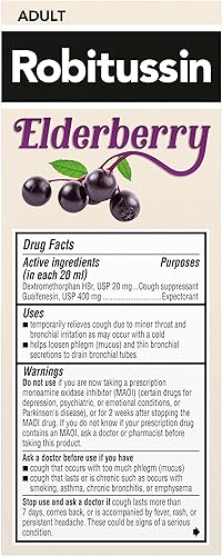 Miniatura 10 de Robitussin Medicamento DM para la tos y la congestión torácica de baya de saúco de máxima fuerza para adultos, líquido para aliviar la congestión de