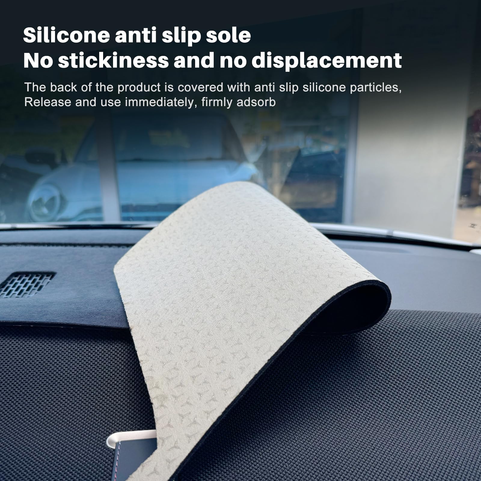 KUNKGIC Für MINl Cooper J01 E SE 2024 2025 Flanell Auto Dashboard Matte Dashboard Cover Auto Innenraum Sonnenschutz Dashboard Lichtschutz Matte Schutzpolster Zubehör (Mit Head-up)