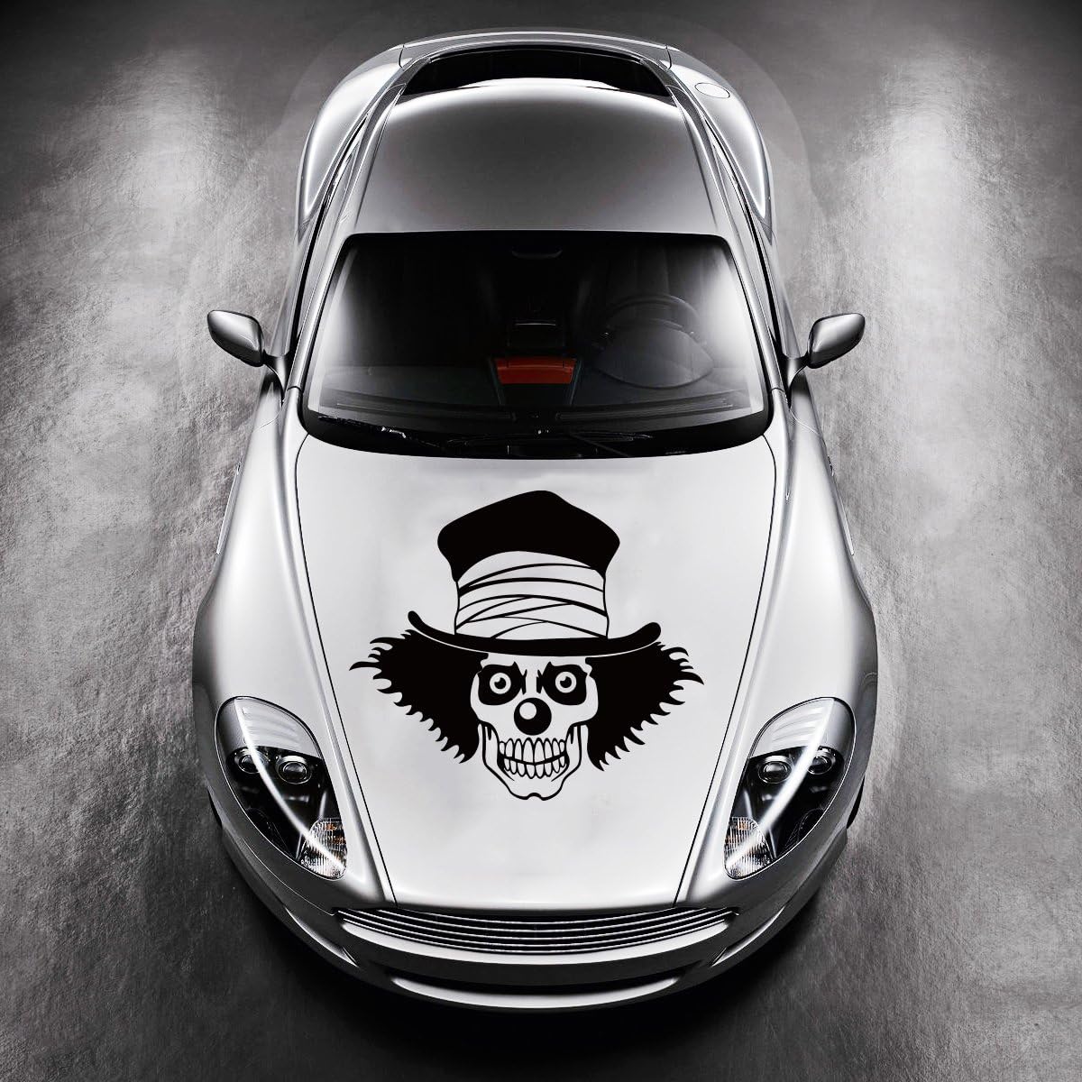 Vinyl Decals for Car Hood Skull Clown Jester Sticker Art