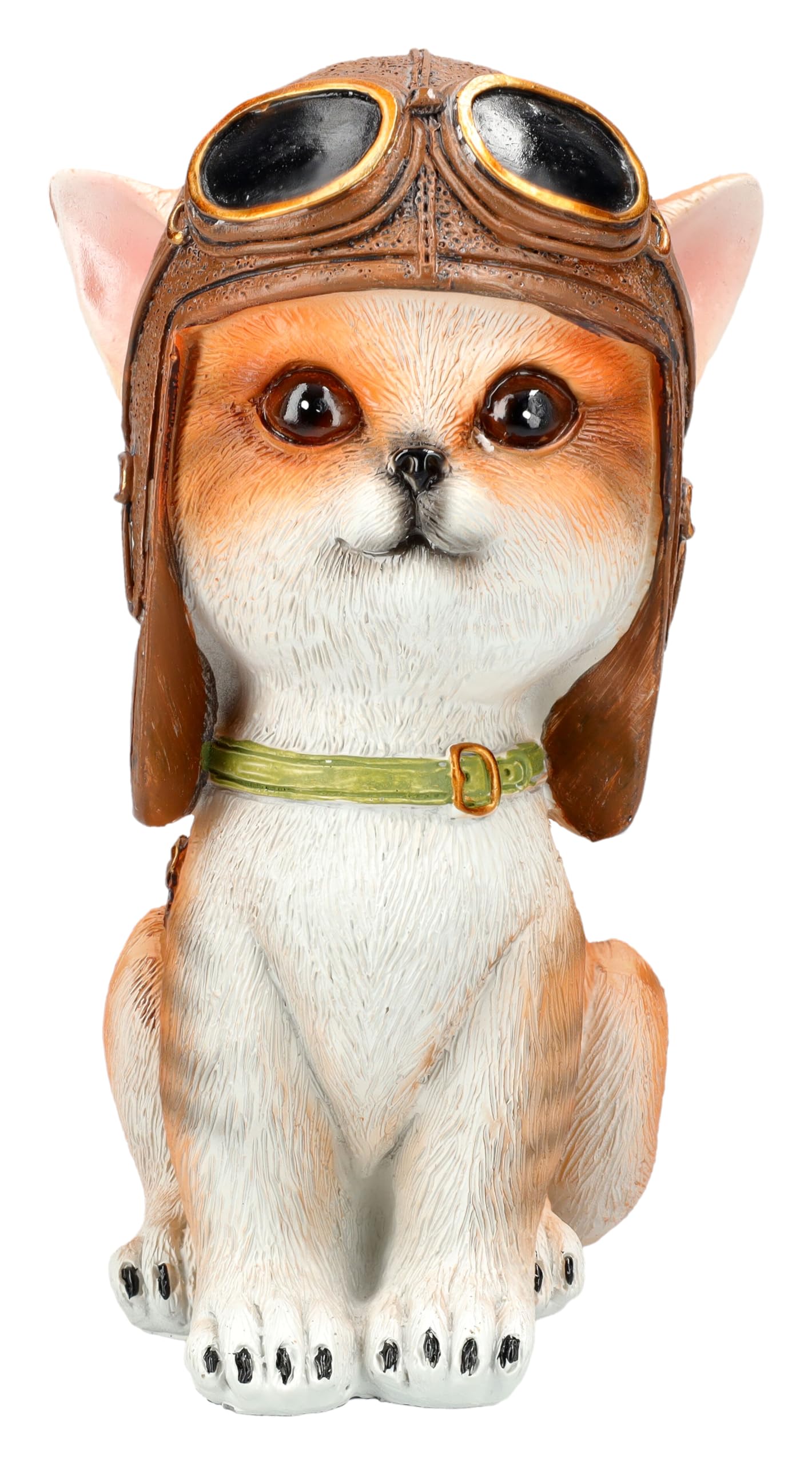 Figuren Shop GmbH Red Baron Pilot Cat Figurine - Humorous Decorative Figurine 15cm