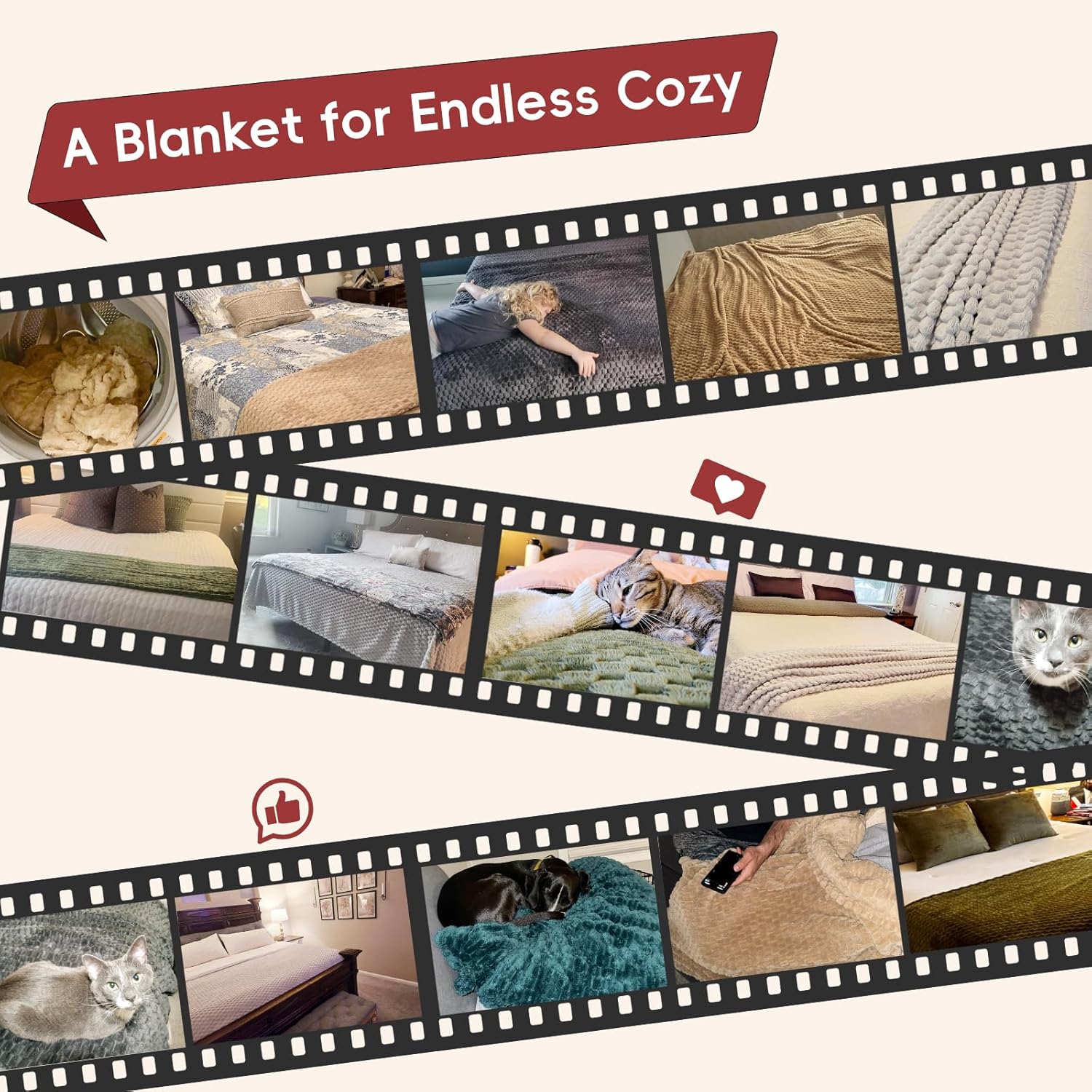 PHF Ultra Soft Flannel Fleece Blanket King Size, Lightweight 3D Jacquard Fleece Blanket, No Shedding, No Pilling, Luxury 340GSM Aesthetic Fluffy Cozy for Bed Room Decor, 108"x90", Olive Green - Image 7