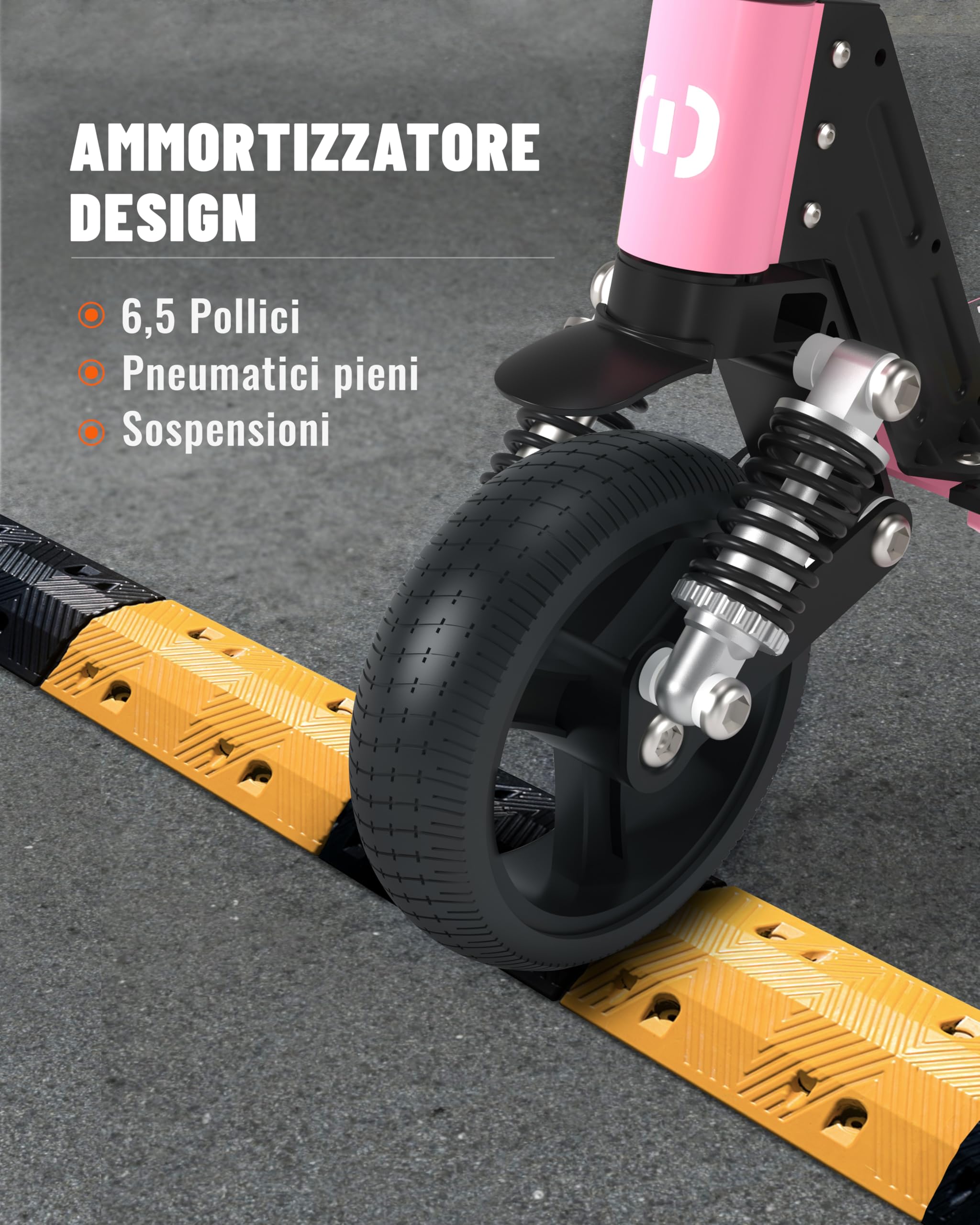 Monopattino Elettrico, 6.5'' Monopattino Elettrico per Bambini dai 6 ai 12 Anni, Pieghevole, Autonomia 5-8KM, Display LED