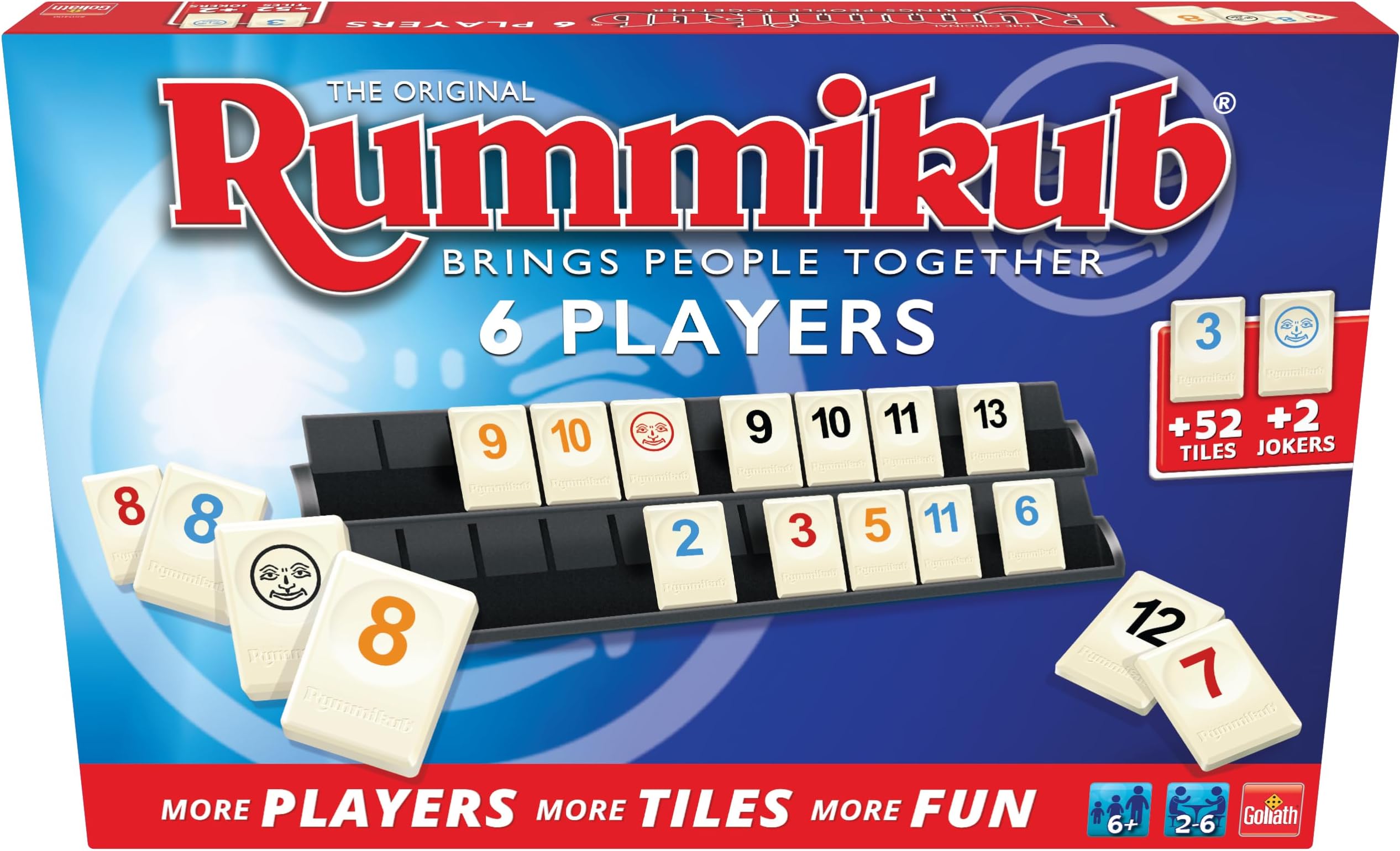 Rummikub Original 6 Players, Multi-Colour (Goliath 50412)