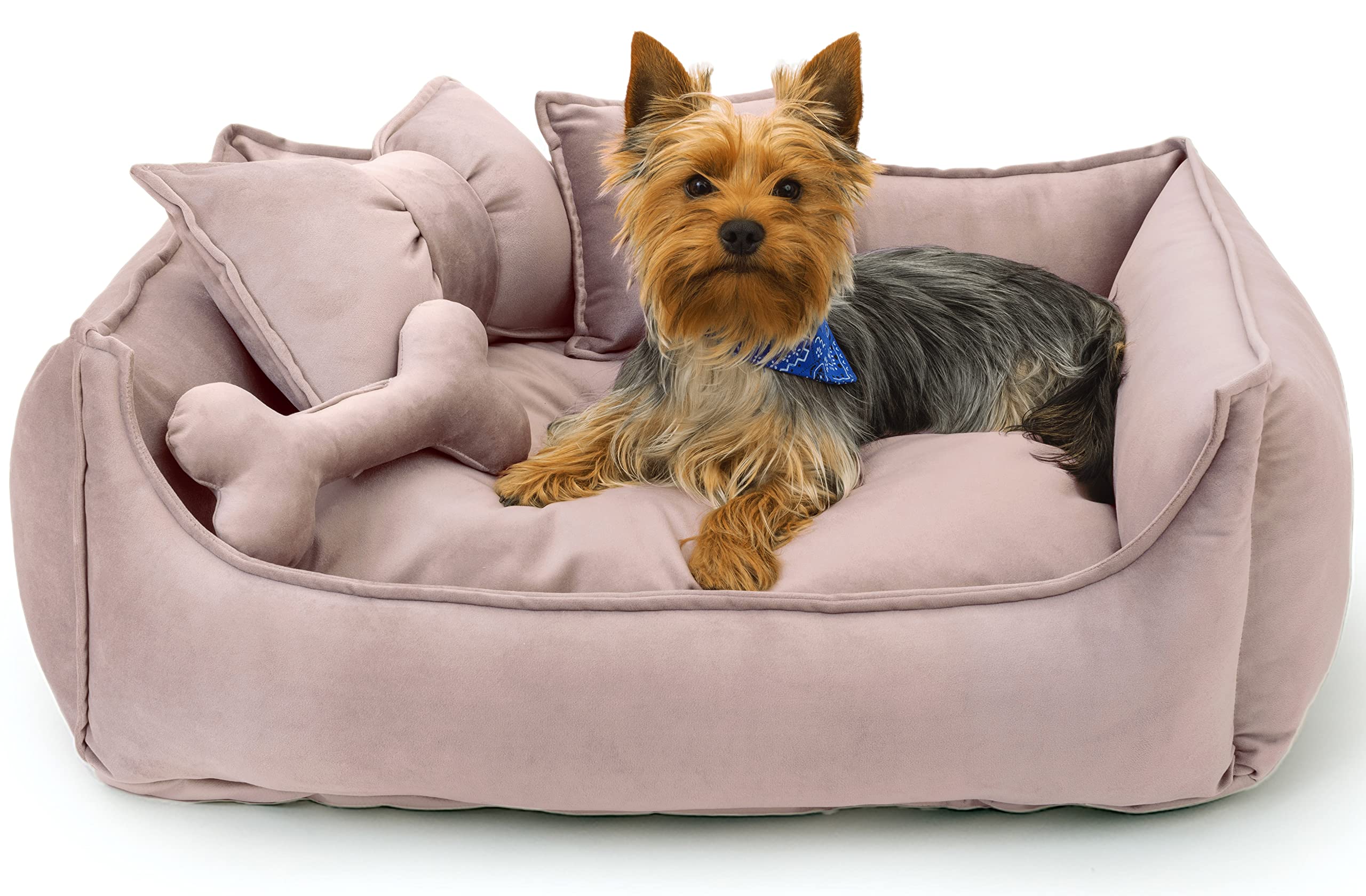 Cuccia Per Cani E Gatti MDDK - Morbida, Lavabile, Antiscivolo, Taglia 50cm Rosa - Foto 11