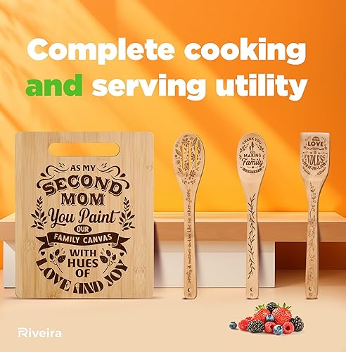 Miniatura 9 de Riveira Star War Gifts - Juego de 6 cucharas de madera para decoración del hogar, utensilios de cocina, espátulas para utensilios de cocina