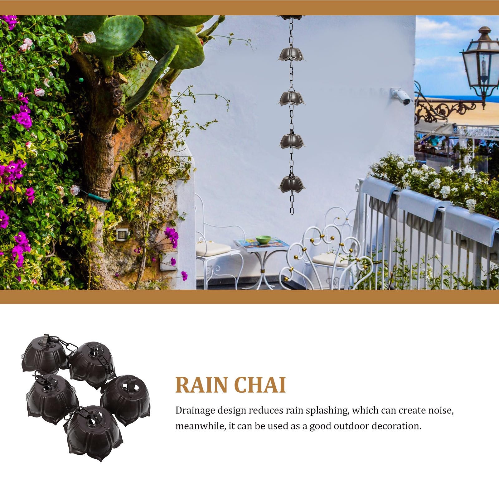 Chaîne de Pluie en Aluminium Décorative Résistante à Rouille