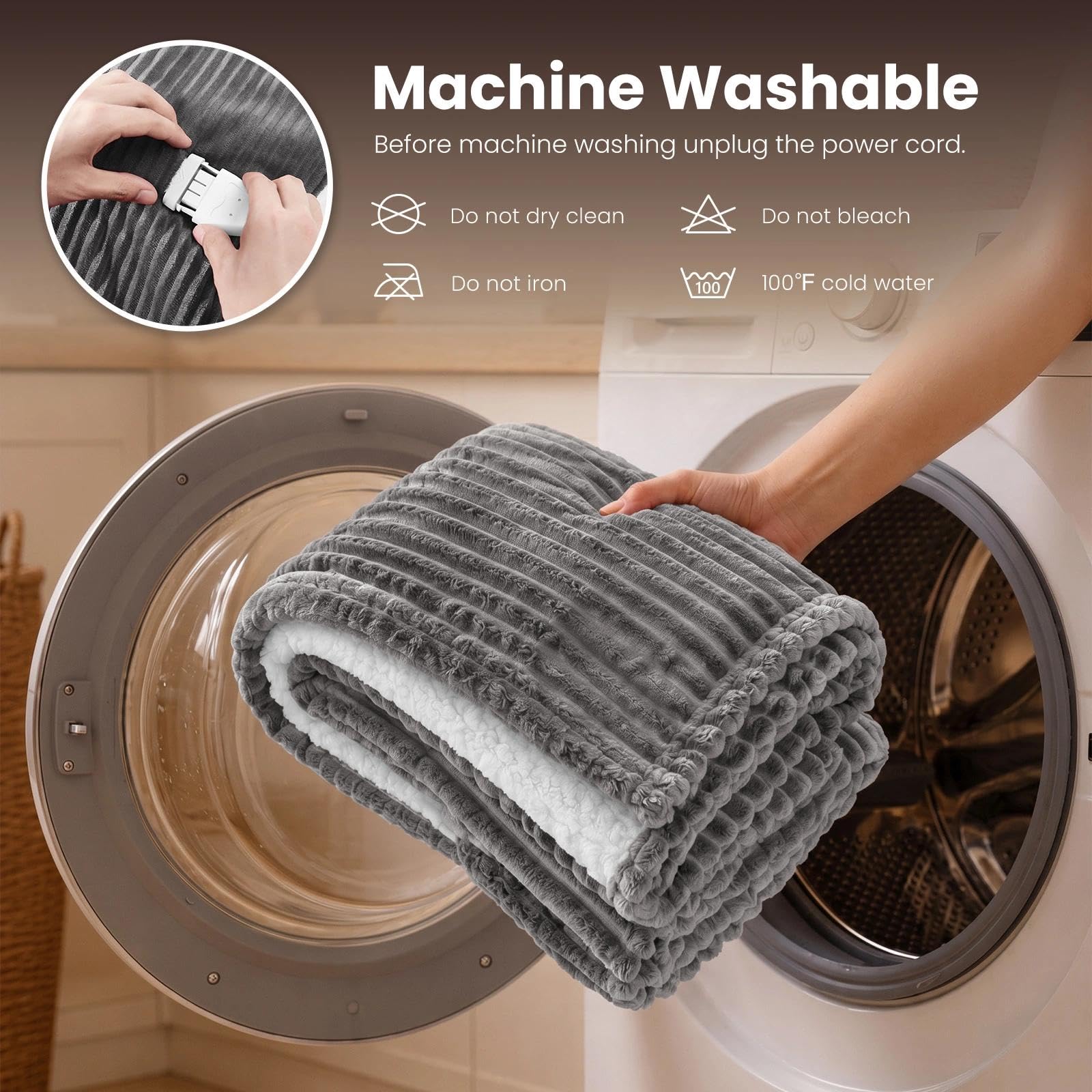 Best Queen Size Heated Blanket Picks for 2026 3 Homemate Electric Heated Heating Blanket Queen Size 84'x90' Dual Control — product photo