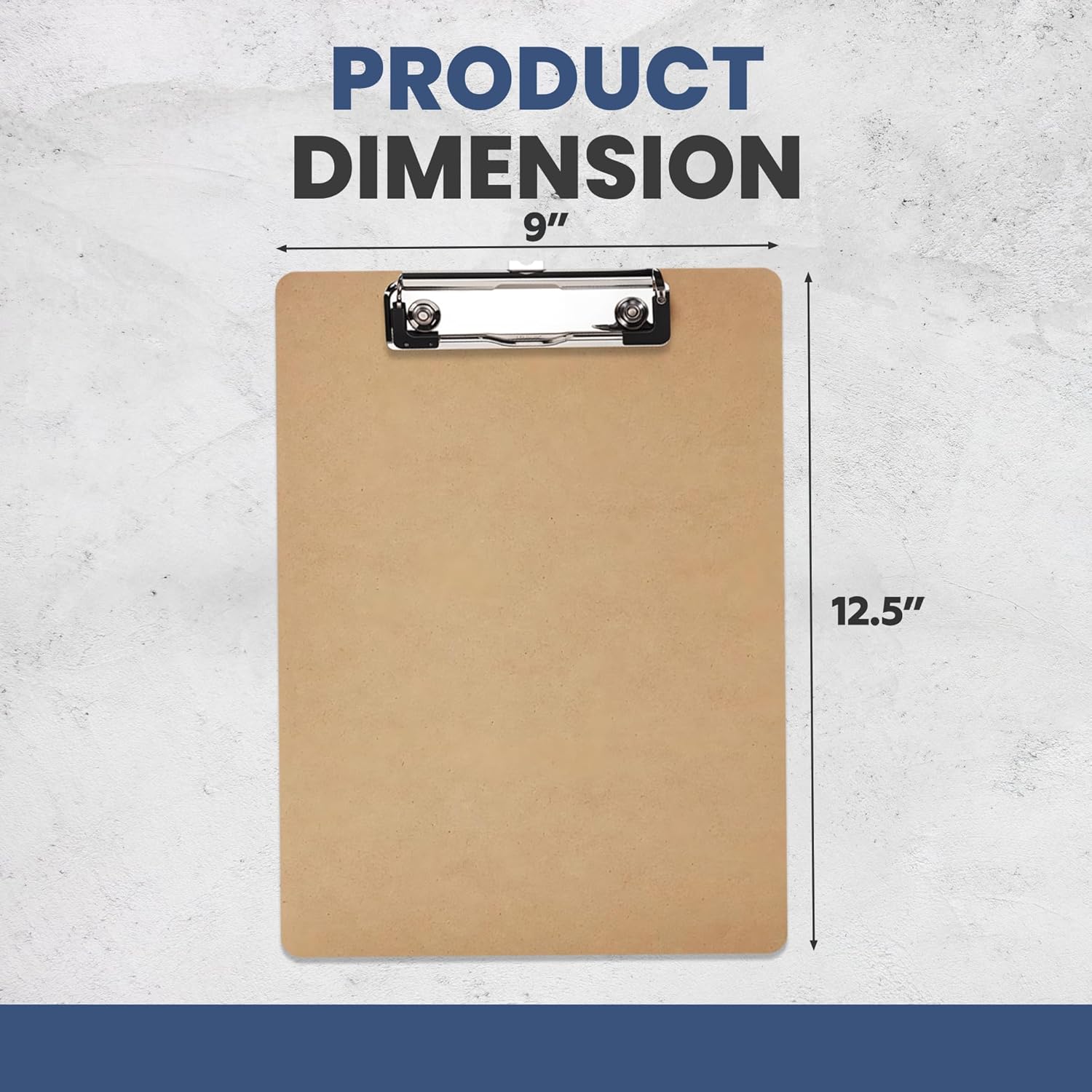 Clipboards 30 Pack Bulk - Hard Back Clip Boards, Letter Size A4, 12.5 x 9 in, Holds 50 Sheets with Secure Clip & Rubber Corners – Sturdy Board for Classroom, School, Office, Field Use - Performore
