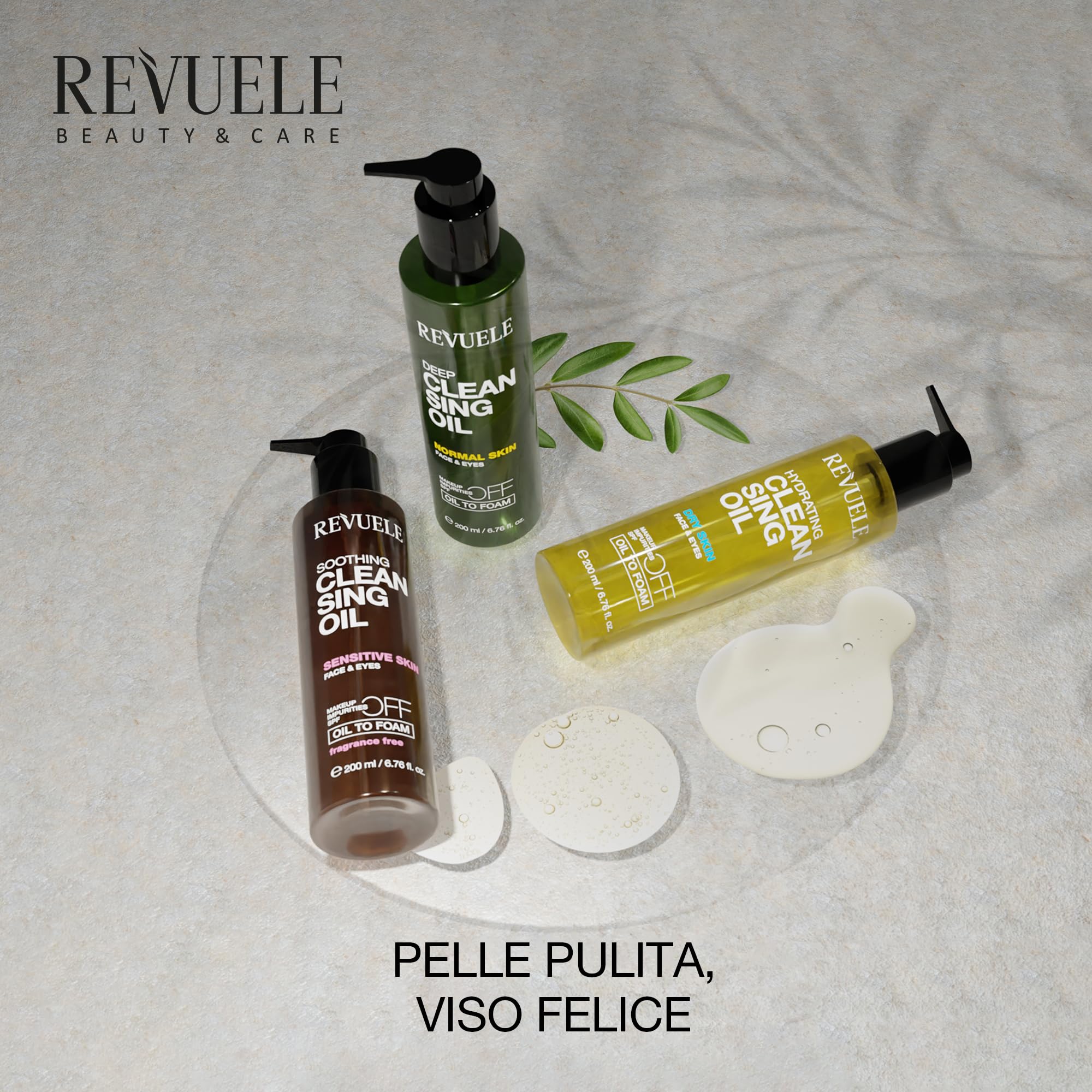 REVUELE REVUELE Olio Detergente Profondo – Struccante Viso & Occhi ad Azione Purificante, Trasforma in Schiuma, Rimuove Trucco, Sebo e Residui di Solari, Idrata e Lascia Pelle Fresca e Radiosa, 150 ml