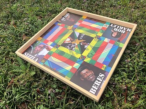 Miniatura 4 de Jamaican Ludo Reggae Legends Edition - Juego de mesa de gran tamaño de 24 x 24 pulgadas  Juego familiar único para adultos y amigos  Regalo para