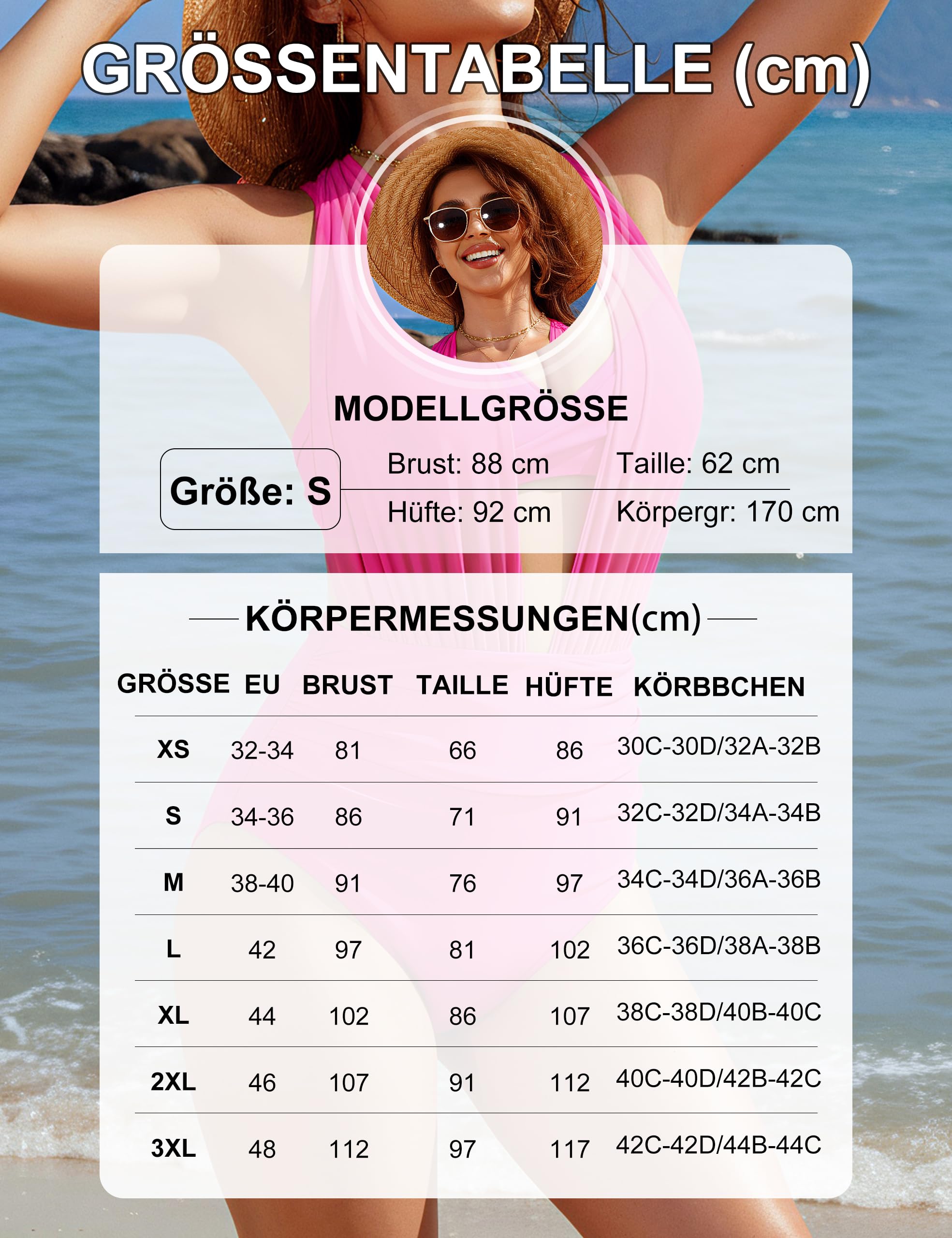 Blooming Jelly Damen Twist-Front Design Bikini Set Tummy Control Swimsuits Halter Mesh Stil Sexy Zweiteiliger Badeanzug