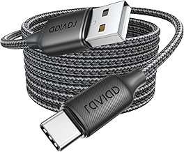 RAVIAD Cavo USB Type-C, Cavo USBA a USBC Lungo 3.1A Ricarica Rapida [3M] Cavo USB Tipo C QC3.0 Cavo USBC to USB per iPhone 16 15ProMax Samsung S24 S23 Note Xiaomi Pixel iPad Realme