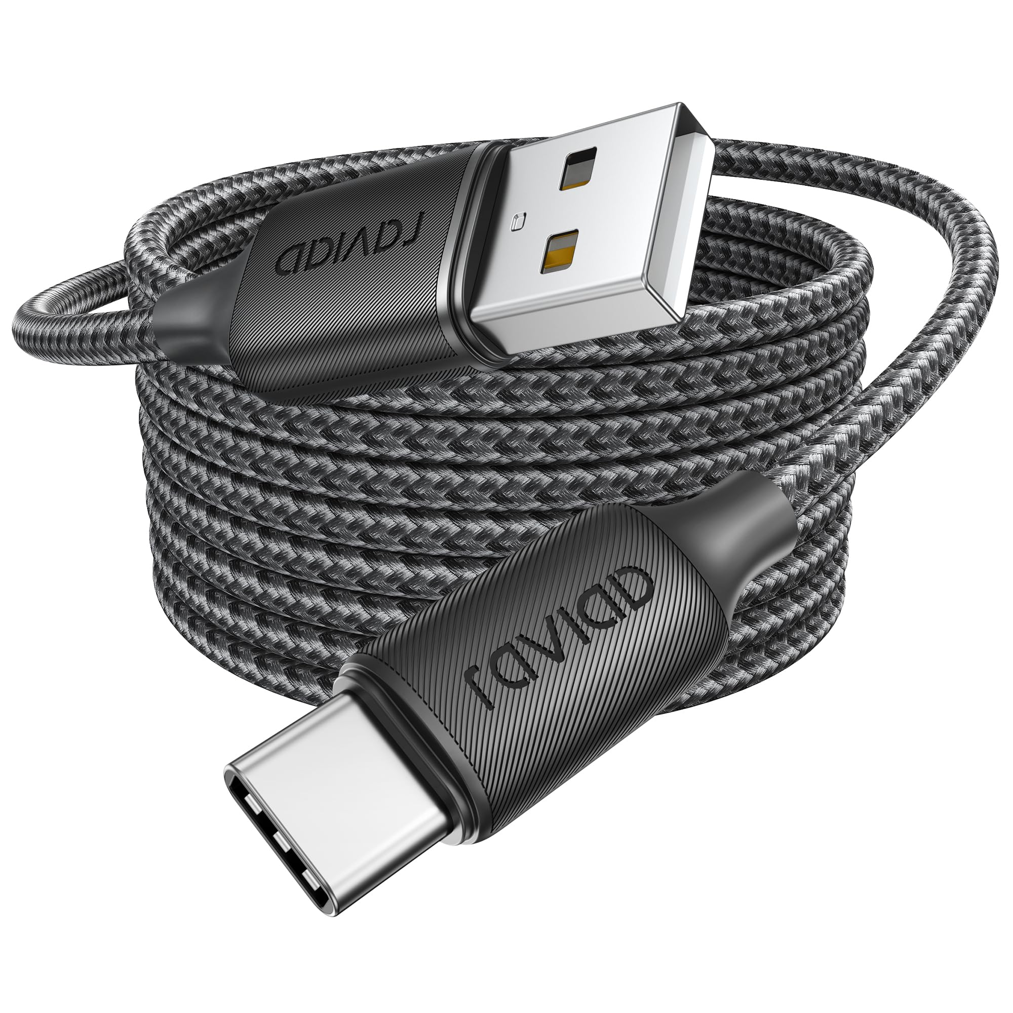 RAVIAD Cavo USB Type-C, Cavo USBA a USBC Lungo 3.1A Ricarica Rapida [3M] Cavo USB Tipo C QC3.0 Cavo USBC to USB per iPhone 16 15ProMax Samsung S24 S23 Note Xiaomi Pixel iPad Realme