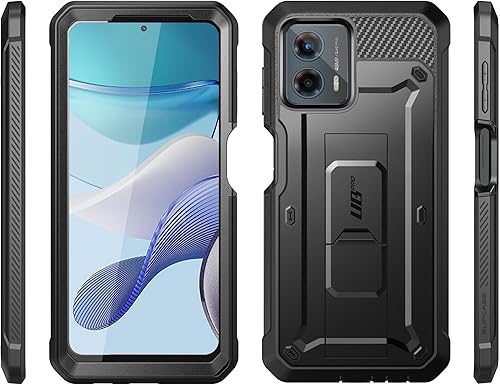 Miniatura 7 de SUPCASE Unicorn Beetle Pro - Funda para Moto G 5G 2023, protector de pantalla integrado de cuerpo completo, resistente clip para cinturón y funda