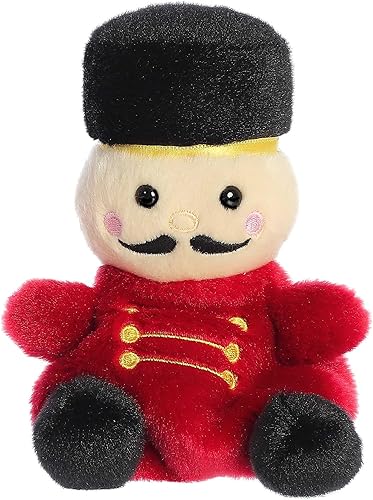 Aurora Adorable Palm Pals Marius Nutcracker - Animal de peluche, diversión de bolsillo, juego sobre la marcha, rojo, 5 pulgadas