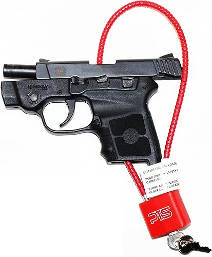 Miniatura 2 de Cerradura para pistola de cable con llave (15 pulgadas), con llave igual, dispositivo de seguridad aprobado por California, asegura pistola, rifle,