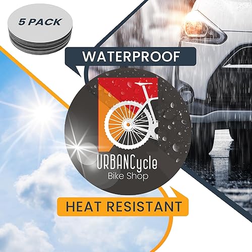 Miniatura 87 de Magnet Me Up Imán redondo personalizable de 30 mil, 6 pulgadas, imán de coche resistente a la intemperie para empresas, equipos deportivos