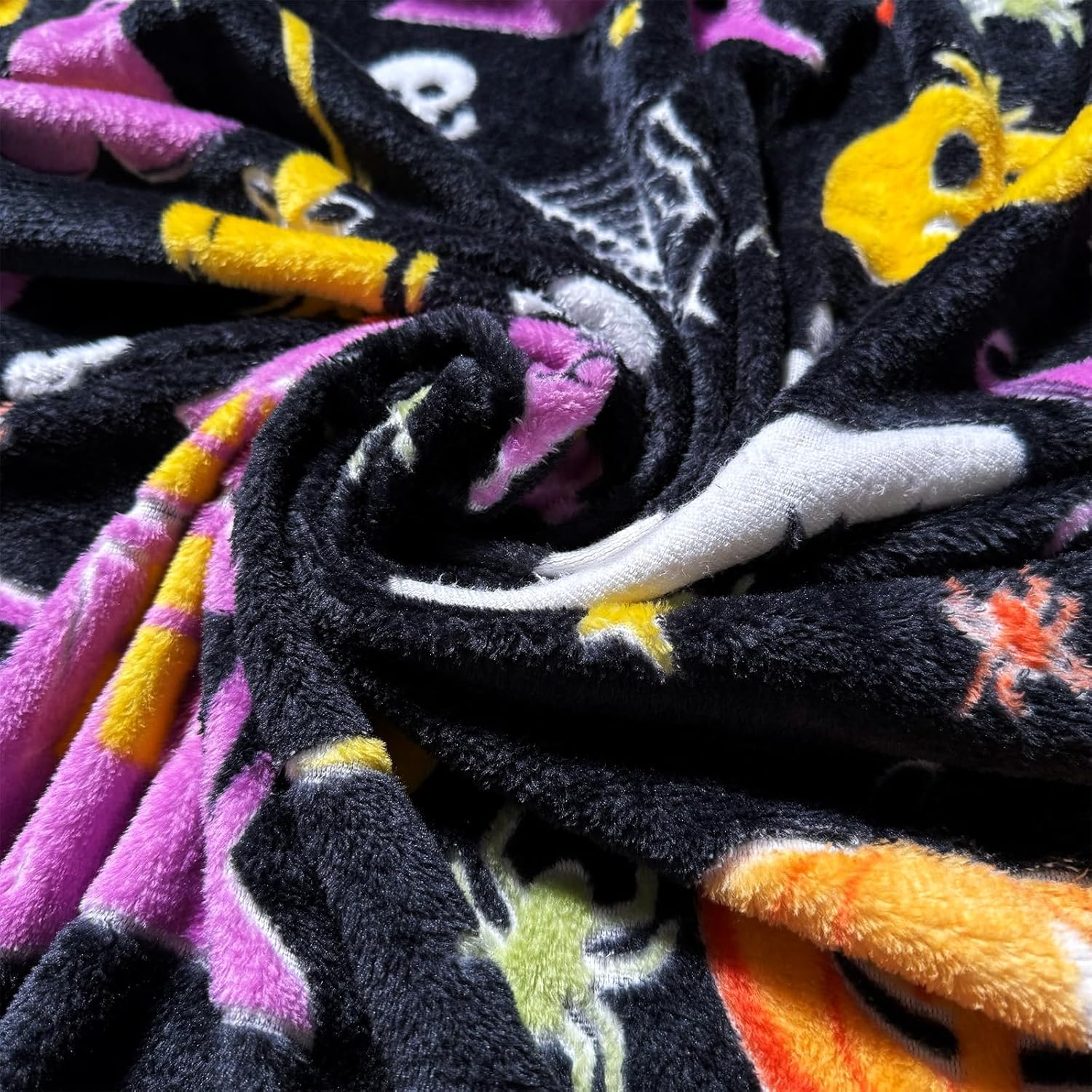 MATICAN Halloween Throw Blanket, 50" x 60" Glow in The Dark, Cozy, Plush Fleece, Midnight Glow Manor, Spooky Design - Image 7