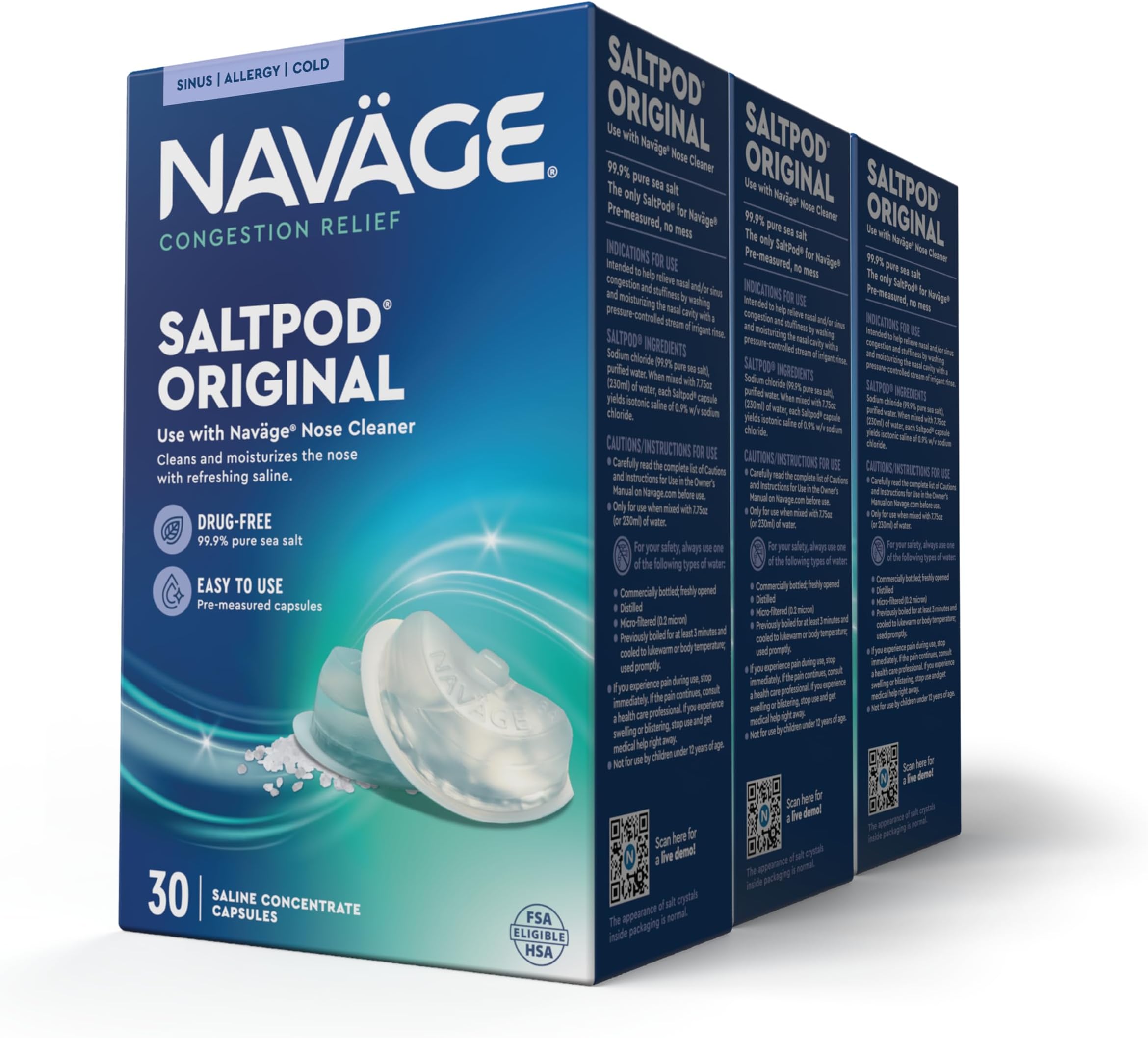 SaltPod Bundle: 3 SaltPod 30-Packs (90 SaltPods)