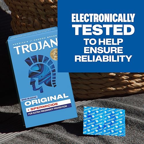 Miniatura 8 de TROJAN ENZ Preservativos lubricados con espermicida, paquete económico, 36 unidades
