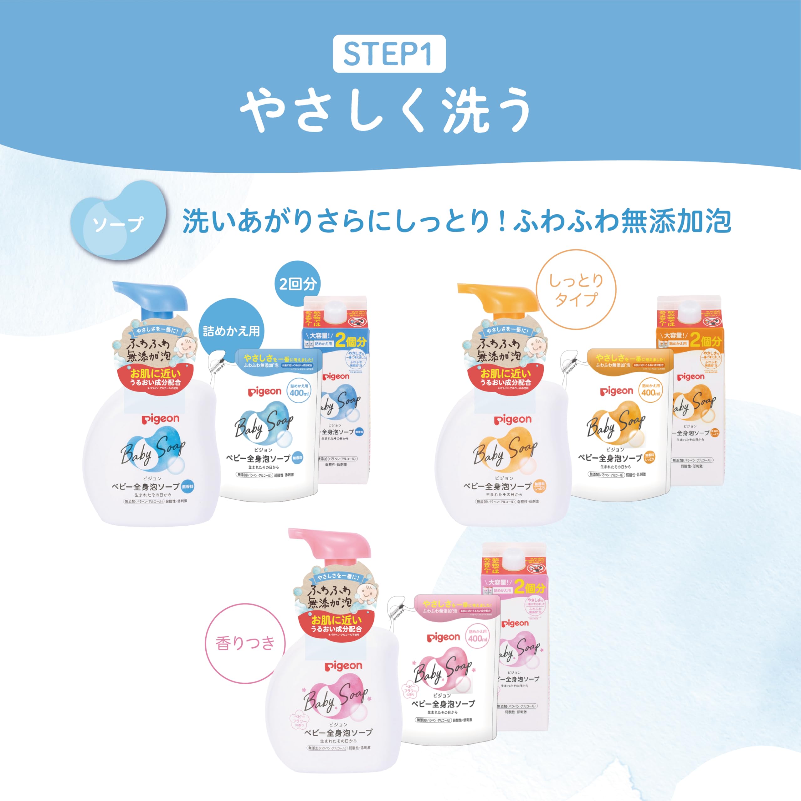 Pigeon Baby Whole Body Foam Soap 500 ml