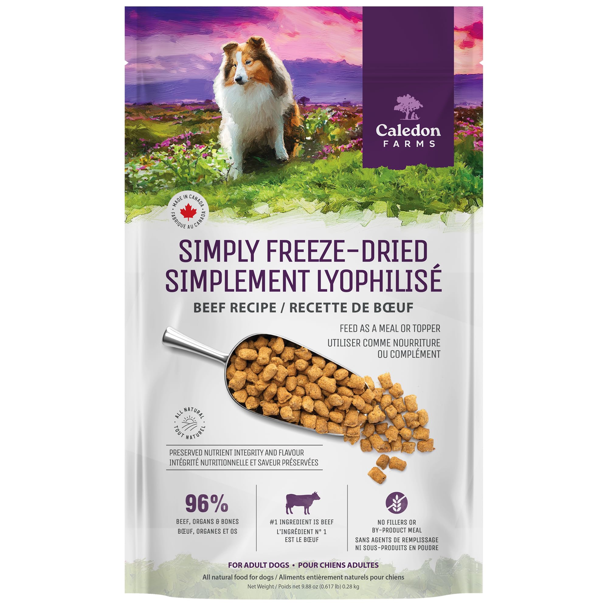 Simply Freeze Dried Dog Food Beef Recipe 9.8oz